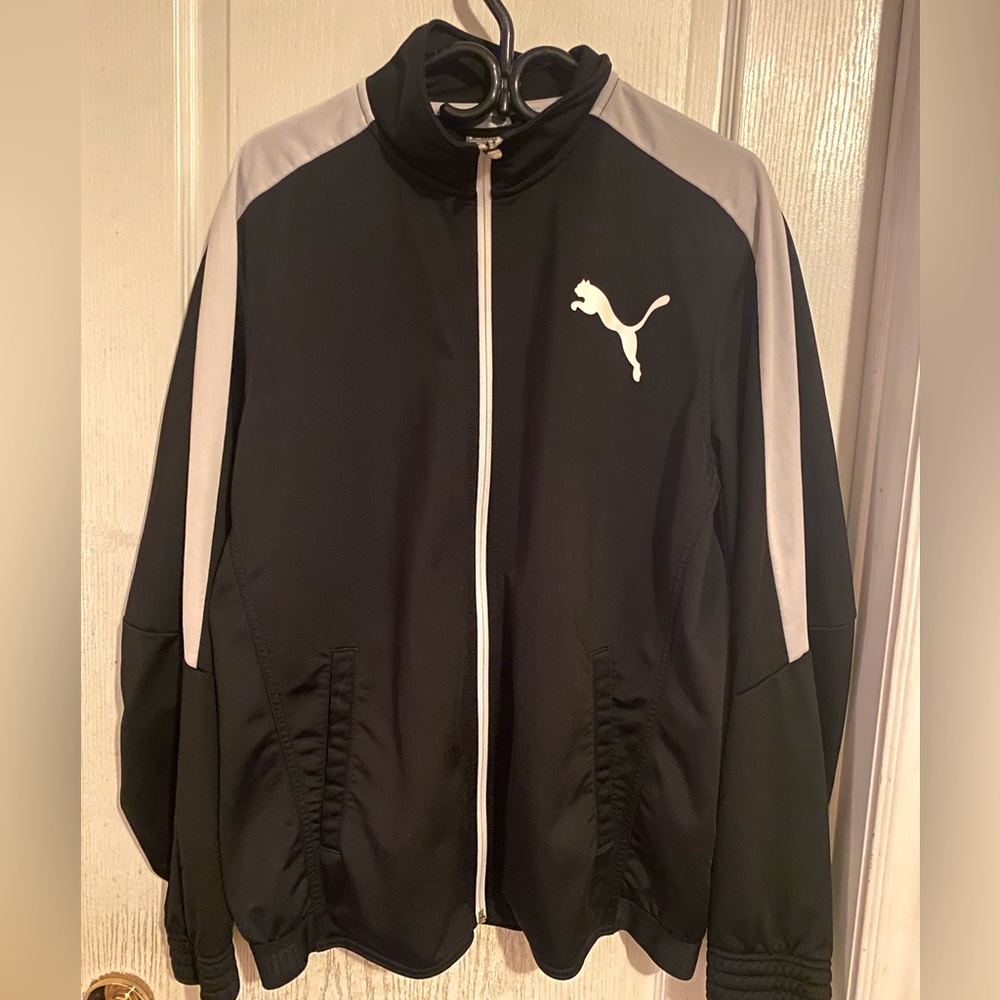 Puma jacket - black and white